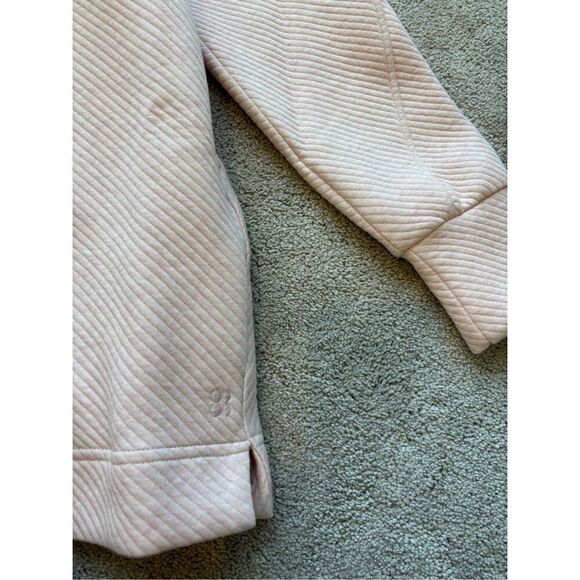 NWT sweaty Betty Radiant Half Zip Sweatshirt, neutral pink XS $130 - Picture 8 of 8